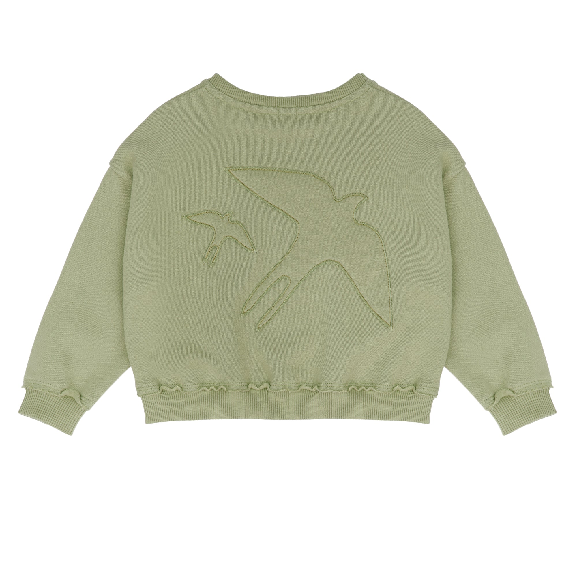 JENEST Lucky bird sweater Leaf green